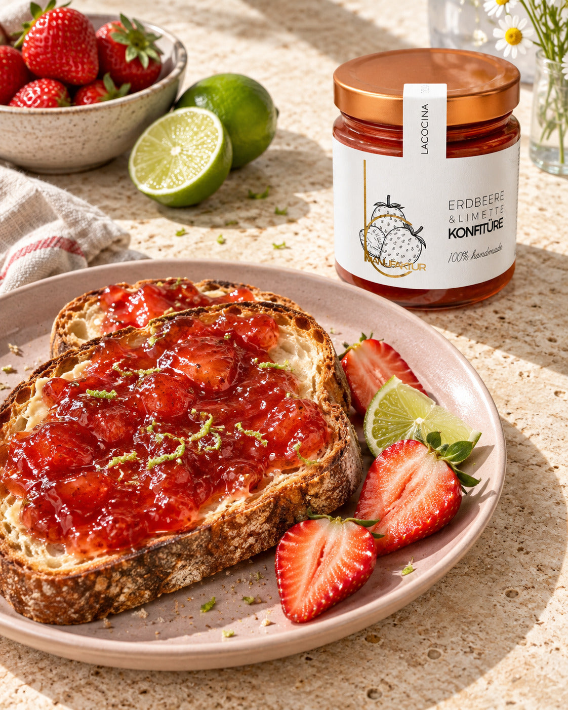 Erdbeere & Limette – Produktmoment