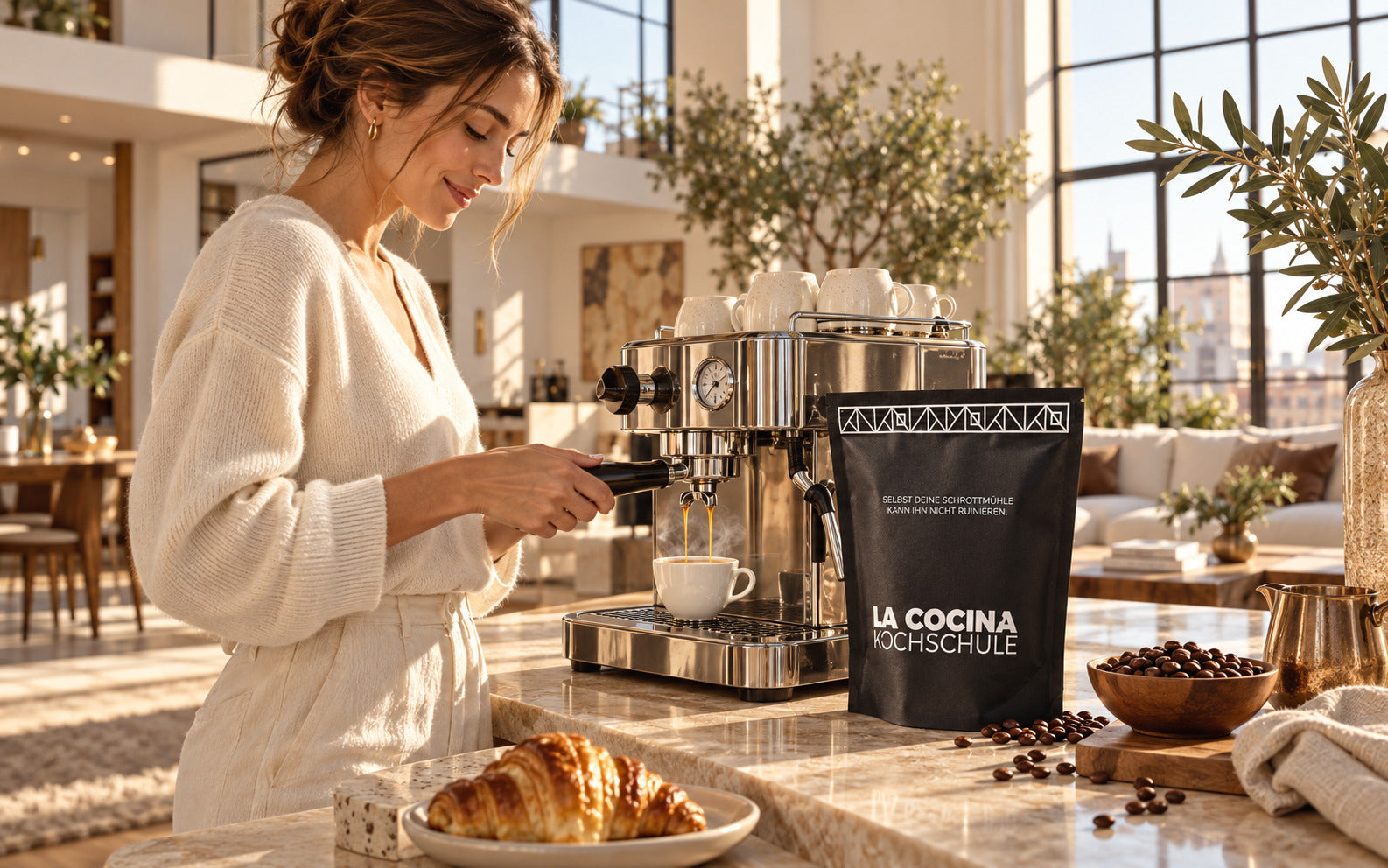 Erst Kaffee. Dann die Welt.